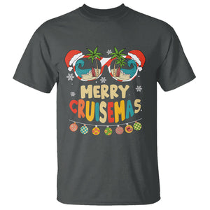 Merry Cruisemas Hawaiian Christmas Palm Tree Sunglass T Shirt TS09 Printyourwear