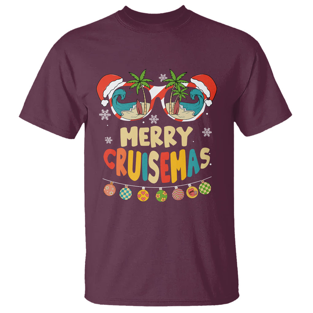 Merry Cruisemas Hawaiian Christmas Palm Tree Sunglass T Shirt TS09 Printyourwear
