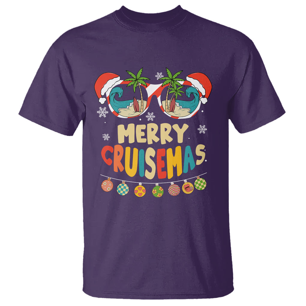 Merry Cruisemas Hawaiian Christmas Palm Tree Sunglass T Shirt TS09 Printyourwear