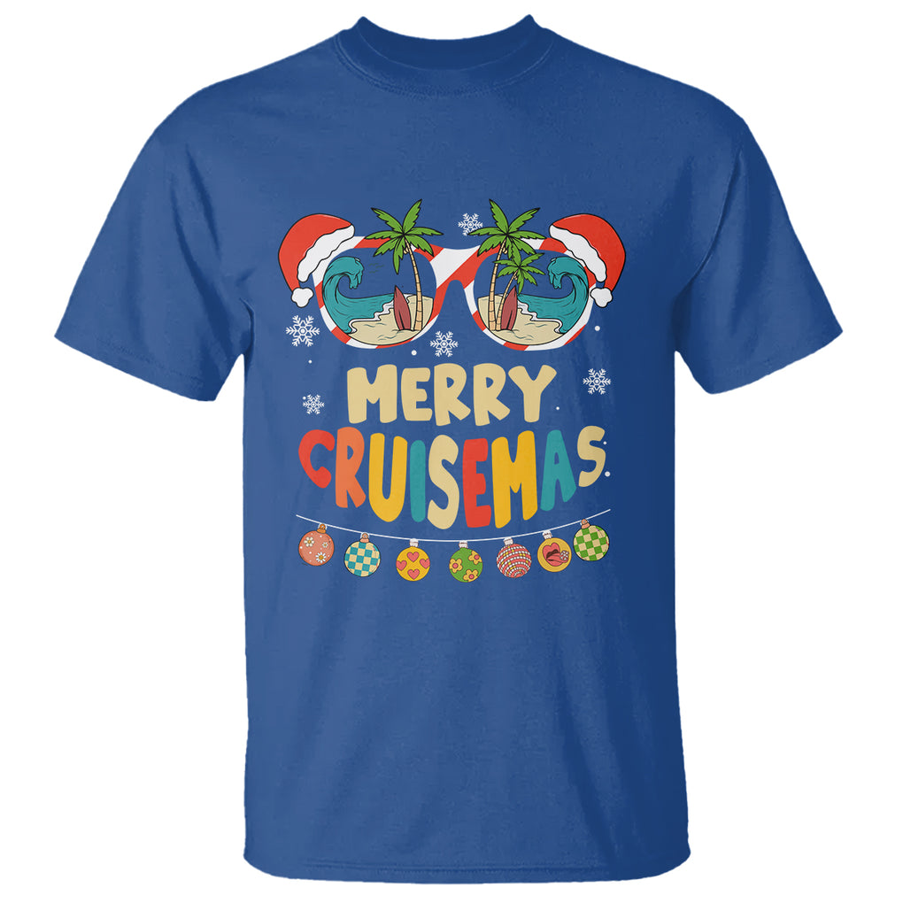 Merry Cruisemas Hawaiian Christmas Palm Tree Sunglass T Shirt TS09 Printyourwear