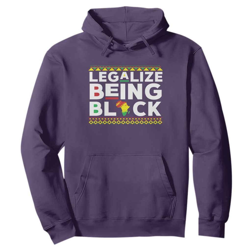 Black Pride Hoodie Legalize Being Black History Month TS09 Purple Print Your Wear
