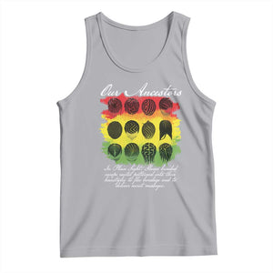 Black History Tank Top Our Ancestors Escape Routes Braids TS09 Athletic Heather Print Your Wear