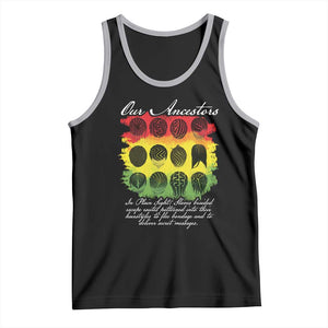 Black History Tank Top Our Ancestors Escape Routes Braids TS09 Black Athletic Heather Print Your Wear