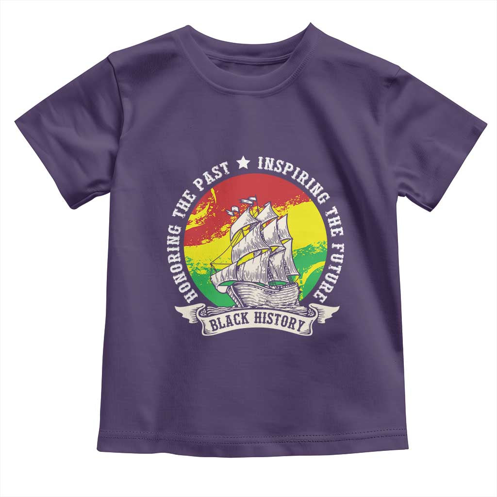 Black History Pride Toddler T Shirt Honoring The Past Inspiring The Future TS09 Purple Print Your Wear