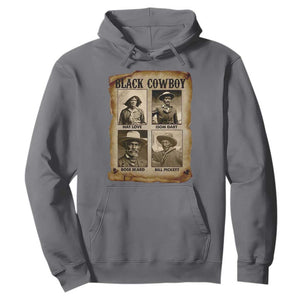 Black Cowboy Hoodie African American Legendary Cowboys Black History TS09 Charcoal Print Your Wear