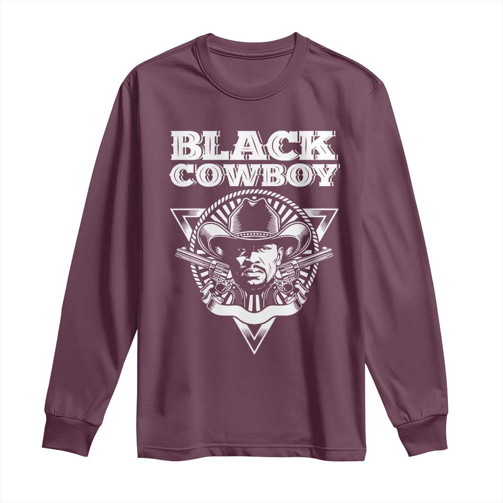 African American Cowboy Black History Long Sleeve Shirt TS09 Maroon Print Your Wear