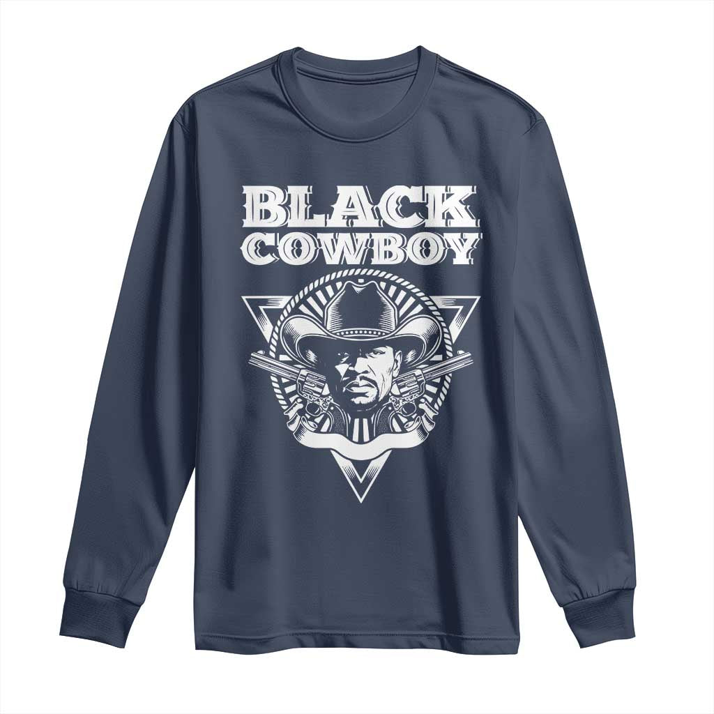 African American Cowboy Black History Long Sleeve Shirt TS09 Navy Print Your Wear