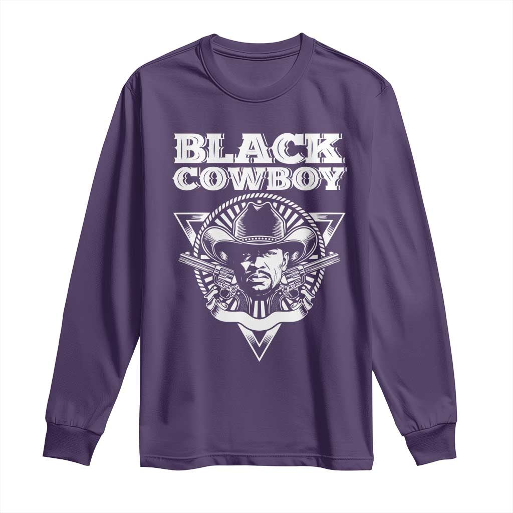 African American Cowboy Black History Long Sleeve Shirt TS09 Purple Print Your Wear