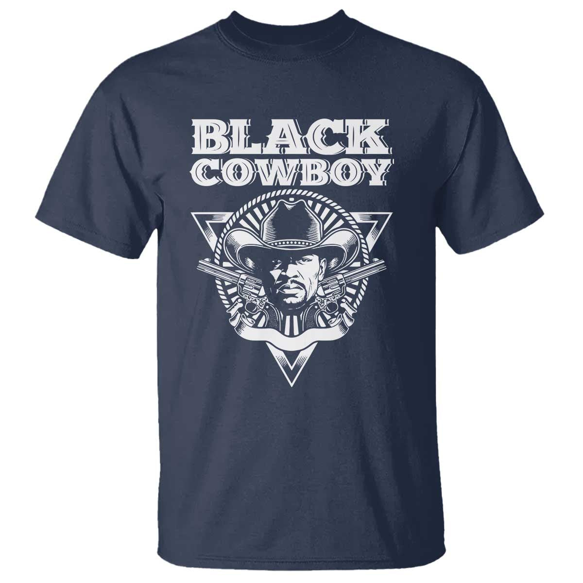 African American Cowboy Black History T Shirt TS09 Navy Print Your Wear
