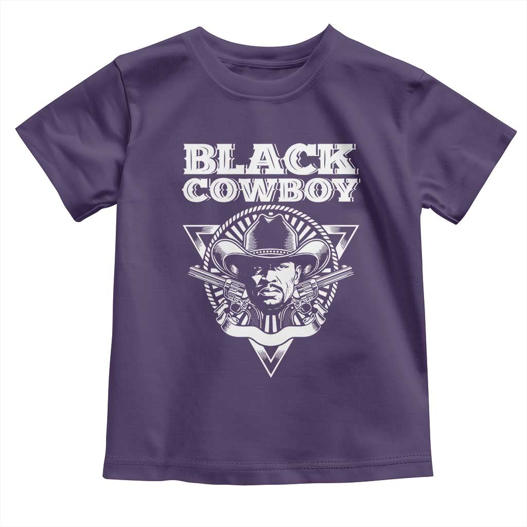 African American Cowboy Black History Toddler T Shirt TS09 Purple Print Your Wear