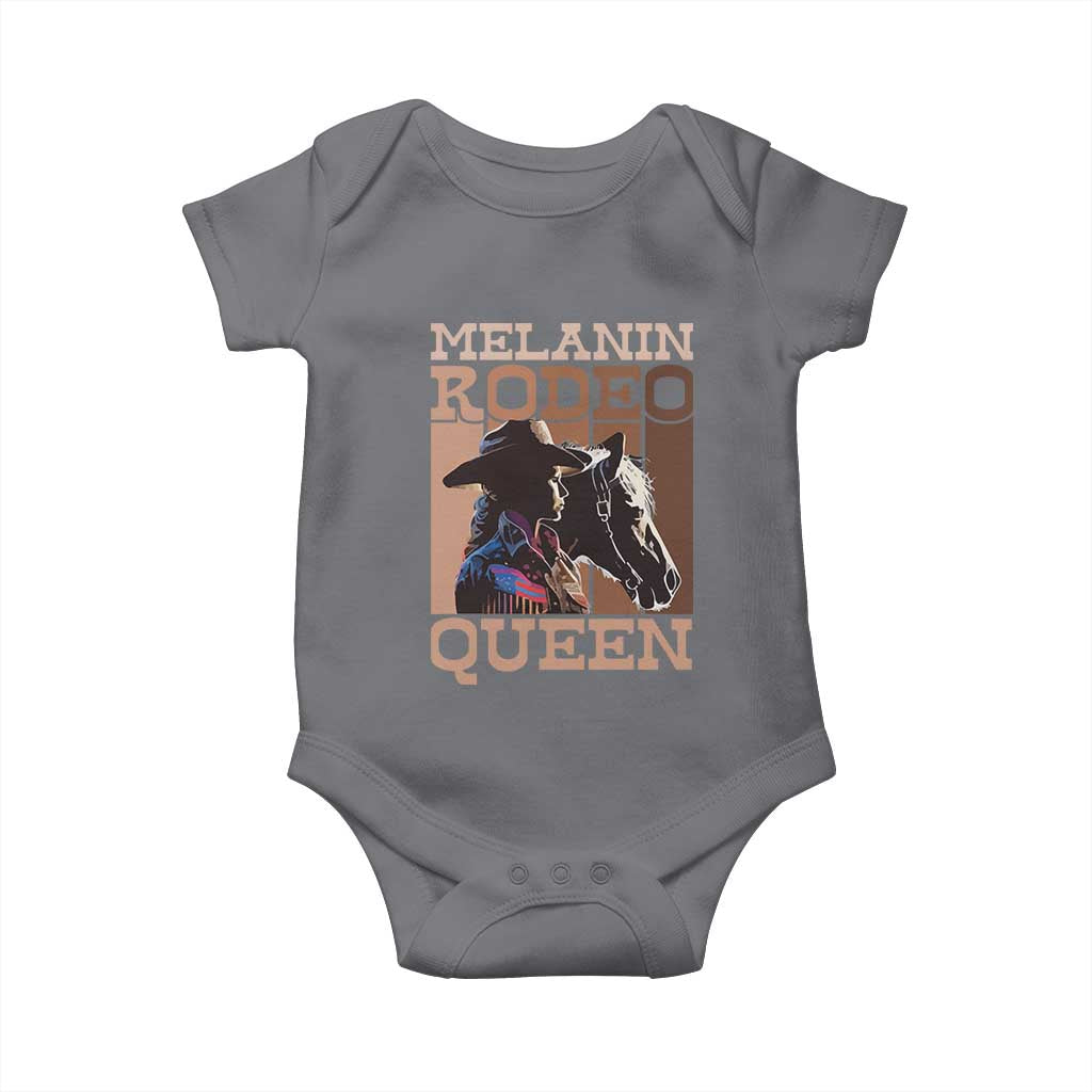 African American Cowgirl Baby Onesie Melanin Rodeo Queen TS09 Charcoal Print Your Wear