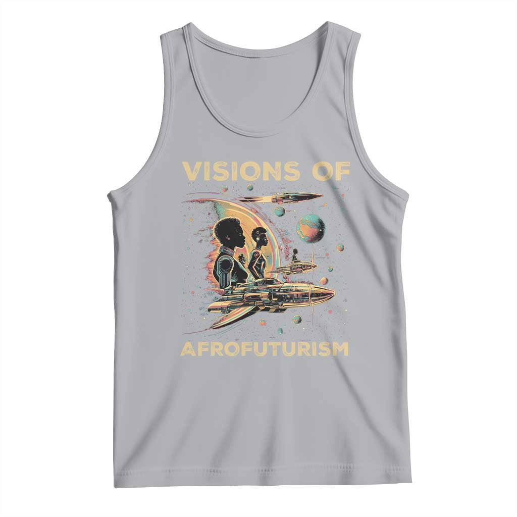 Visions Of Afrofuturism African American Tank Top Black History And Future TS09 Athletic Heather Print Your Wear
