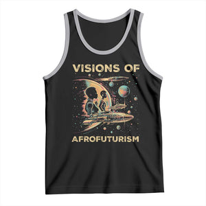 Visions Of Afrofuturism African American Tank Top Black History And Future TS09 Black Athletic Heather Print Your Wear