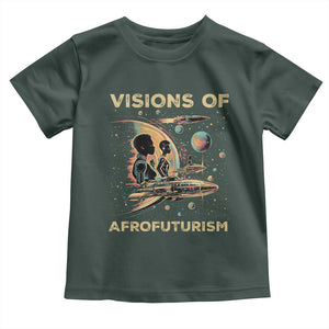 Visions Of Afrofuturism African American Toddler T Shirt Black History And Future TS09 Dark Forest Green Print Your Wear