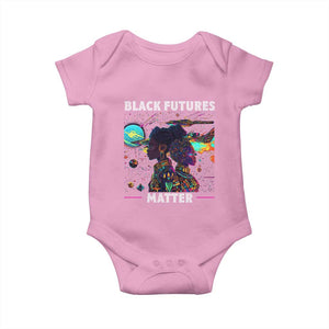 Afrofuturism African American Baby Onesie Black Futures Matter TS09 Light Pink Print Your Wear