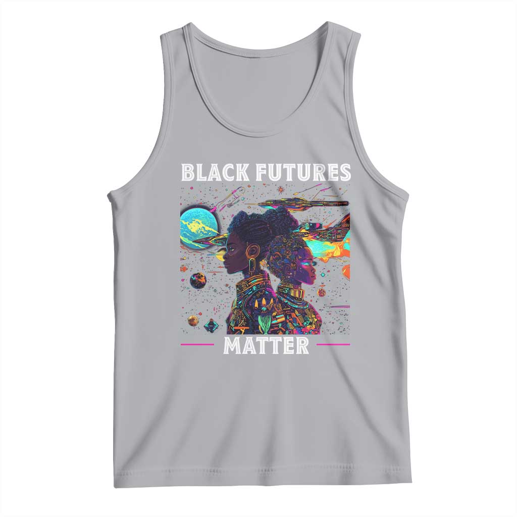 Afrofuturism African American Tank Top Black Futures Matter TS09 Athletic Heather Print Your Wear