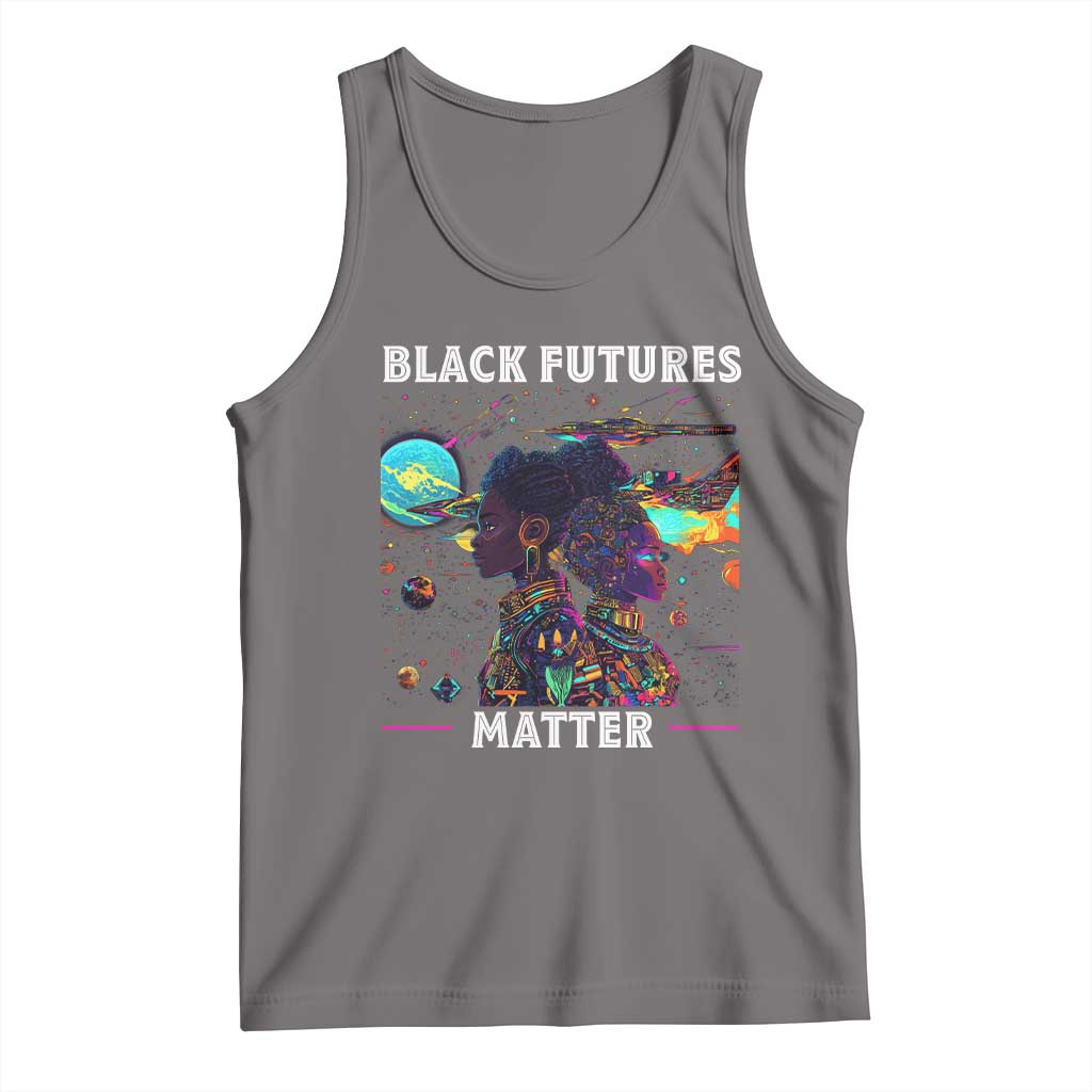 Afrofuturism African American Tank Top Black Futures Matter TS09 Deep Heather Print Your Wear
