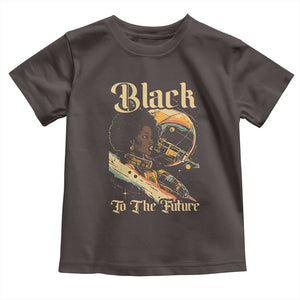 Afrofuturism African American Toddler T Shirt Black To The Future TS09 Dark Chocolate Print Your Wear