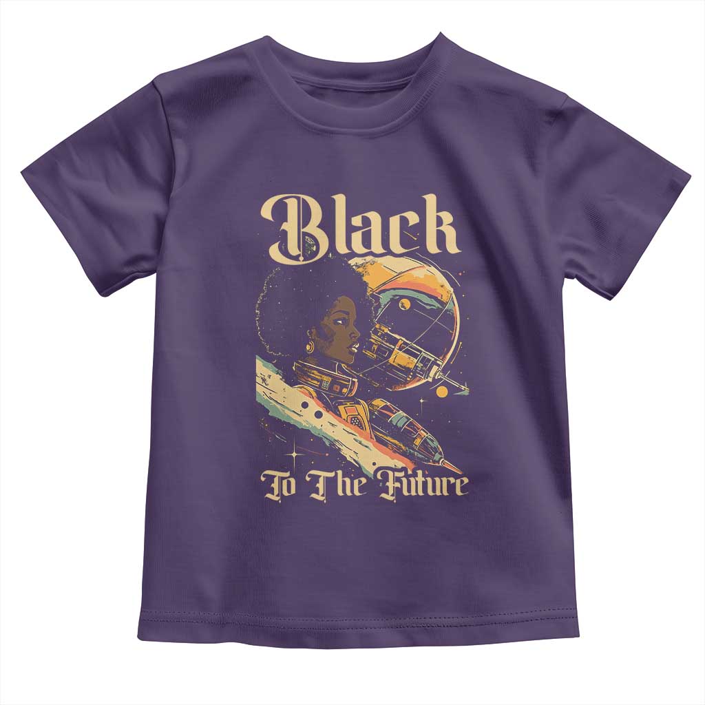 Afrofuturism African American Toddler T Shirt Black To The Future TS09 Purple Print Your Wear