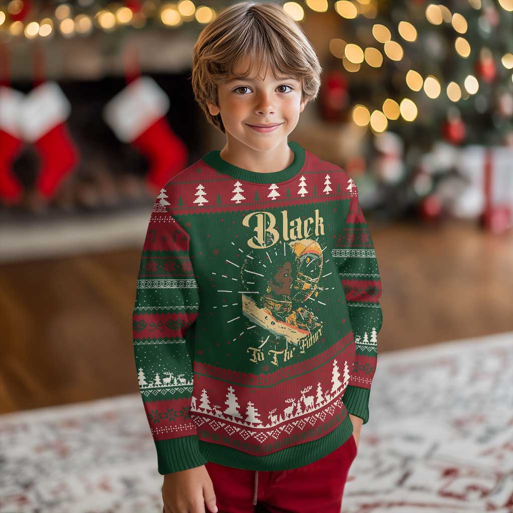 Afrofuturism African American Ugly Christmas Sweater Black To The Future TS09 Christmas Print Your Wear