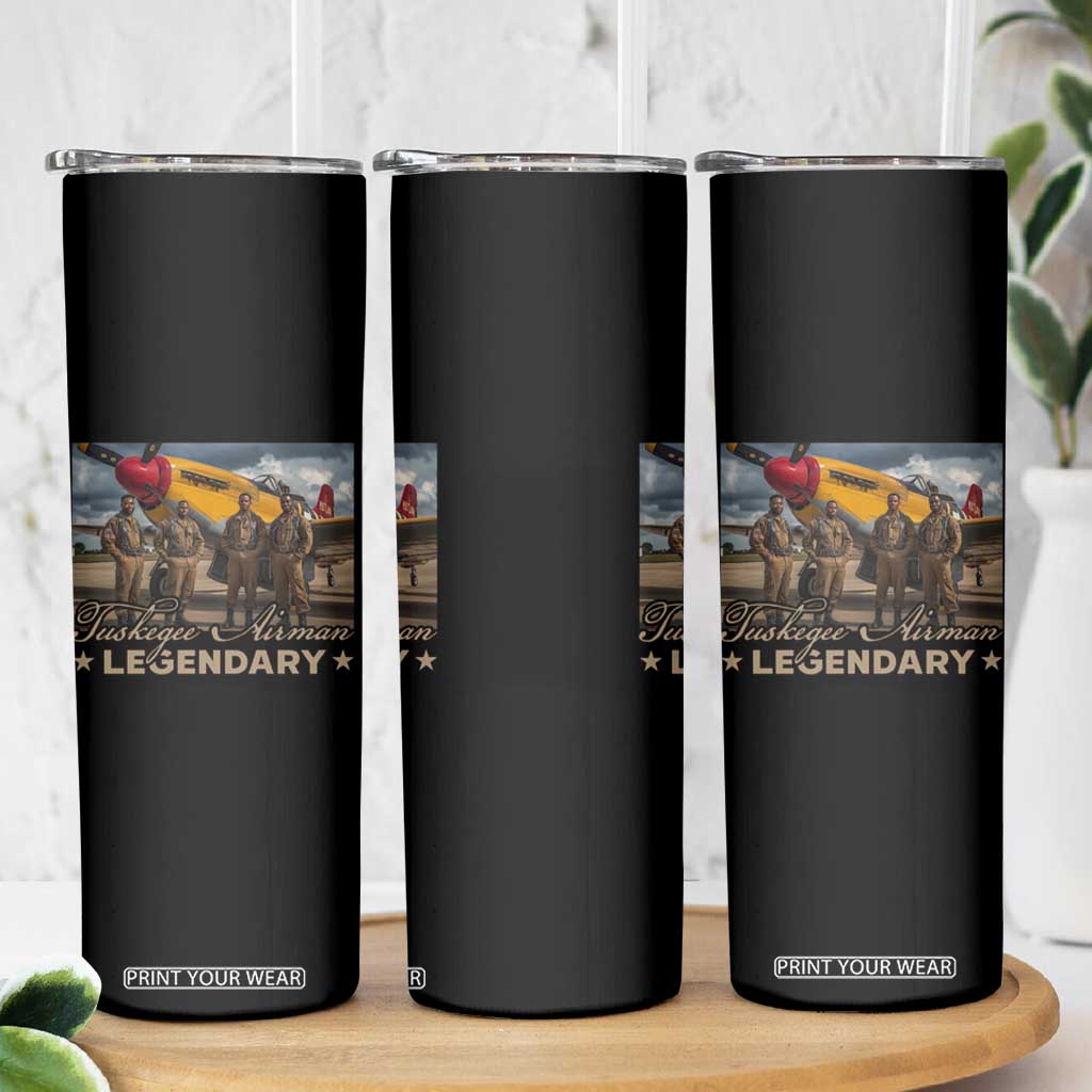 Tuskegee Airman Skinny Tumbler Legendary US Pilots Black History TS09 Print Your Wear