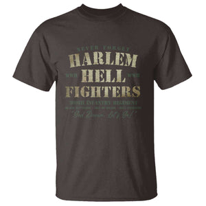 Harlem Hellfighters T Shirt American Black History Military Soldiers TS09 Dark Chocolate Print Your Wear