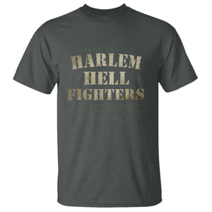 Harlem Hellfighters T Shirt American Black History Military Soldiers TS09 Dark Heather Print Your Wear