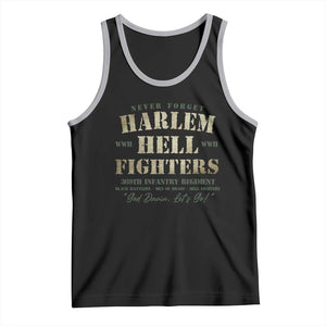 Harlem Hellfighters Tank Top American Black History Military Soldiers TS09 Black Athletic Heather Print Your Wear