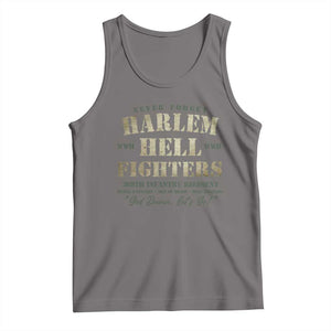 Harlem Hellfighters Tank Top American Black History Military Soldiers TS09 Deep Heather Print Your Wear