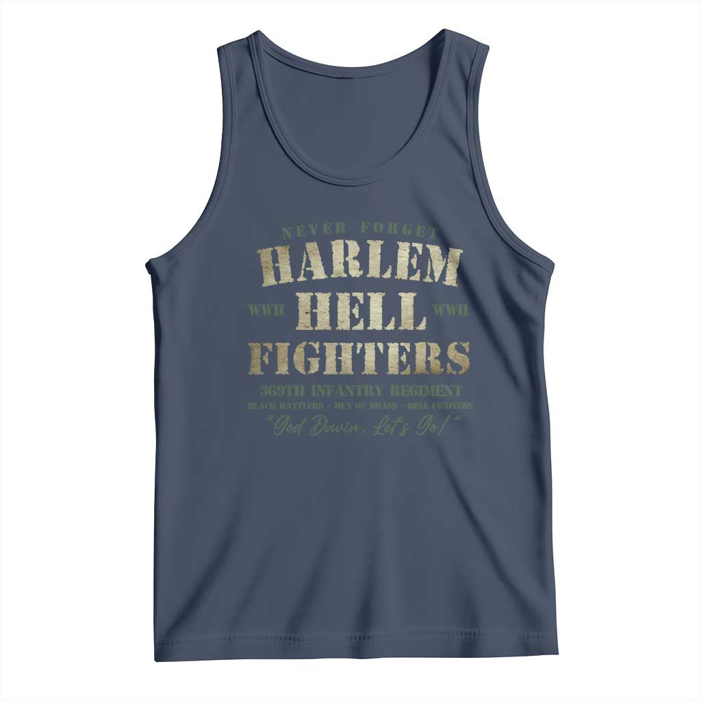 Harlem Hellfighters Tank Top American Black History Military Soldiers TS09 Navy Print Your Wear