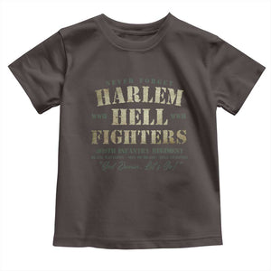 Harlem Hellfighters Toddler T Shirt American Black History Military Soldiers TS09 Dark Chocolate Print Your Wear
