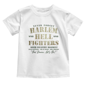 Harlem Hellfighters Toddler T Shirt American Black History Military Soldiers TS09 White Print Your Wear