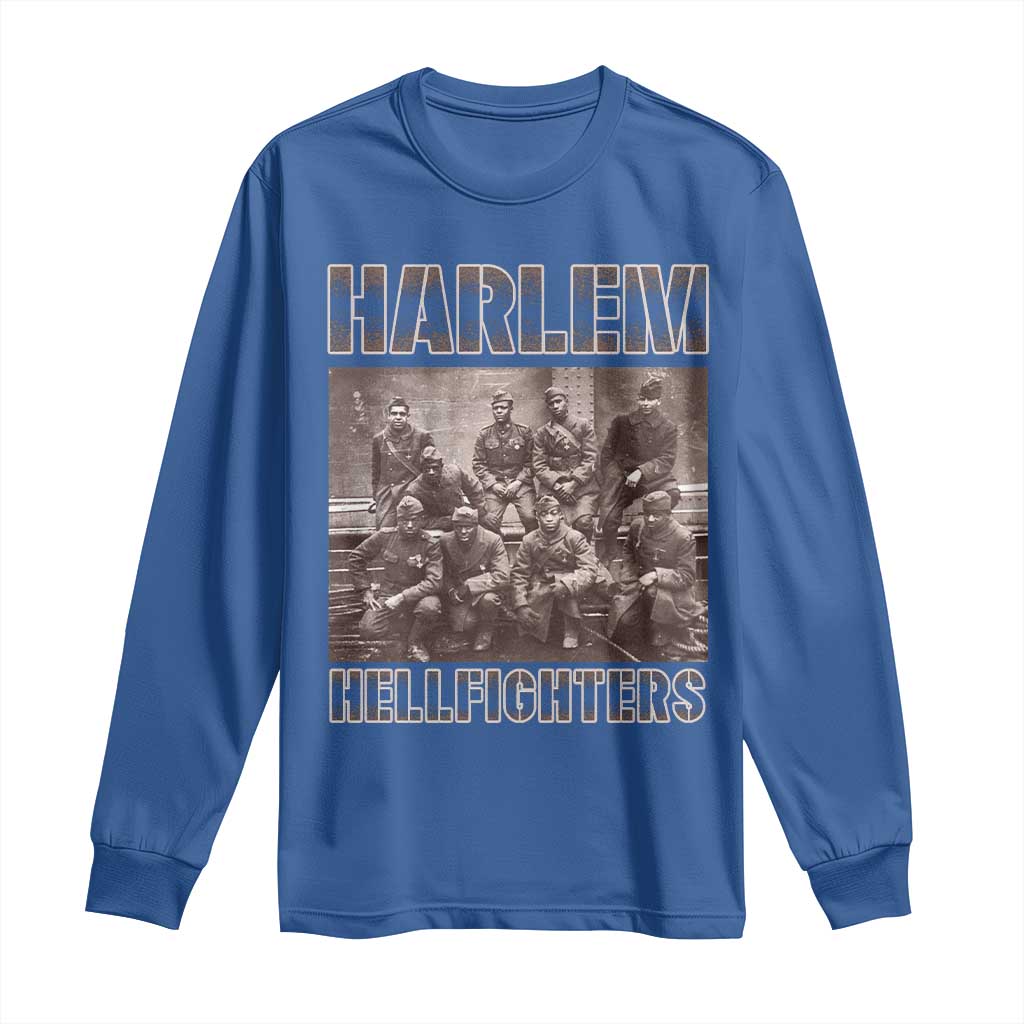 Harlem Hellfighters Long Sleeve Shirt The 369th Infantry Regiment American Black History Military Soldiers TS09 Royal Blue Print Your Wear