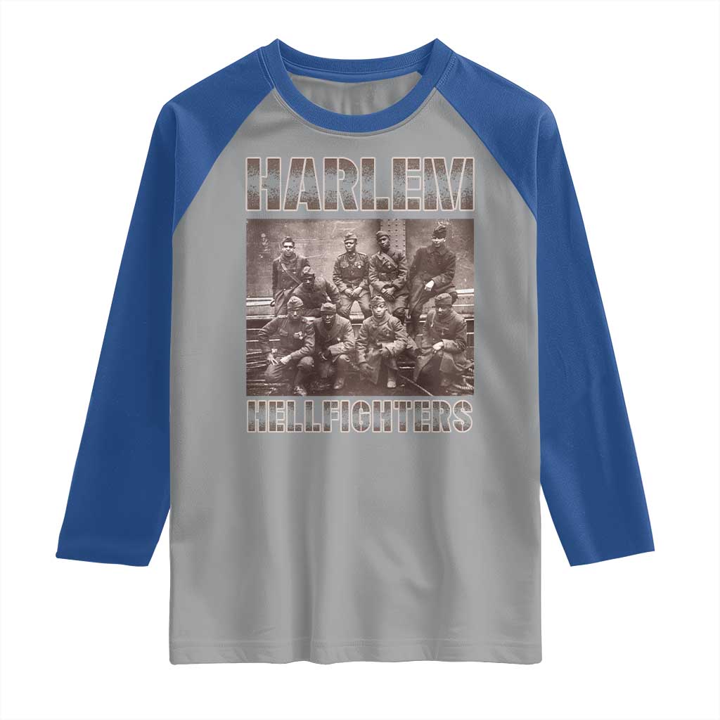 Harlem Hellfighters Raglan Shirt The 369th Infantry Regiment American Black History Military Soldiers TS09 Sport Gray Royal Print Your Wear