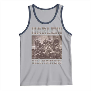 Harlem Hellfighters Tank Top The 369th Infantry Regiment American Black History Military Soldiers TS09 Athletic Heather Navy Print Your Wear