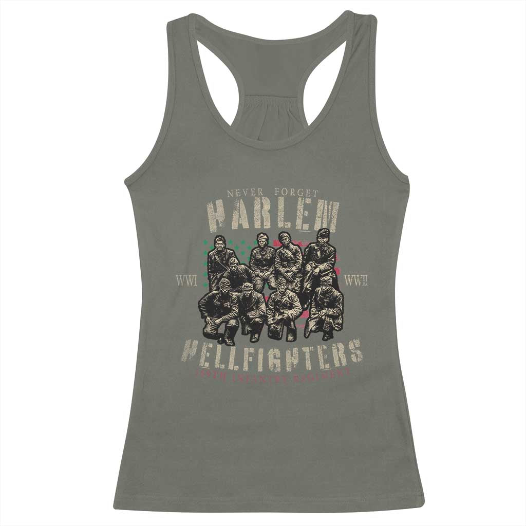 Harlem Hellfighters Racerback Tank Top American Military Soldiers Black History TS09 Military Green Print Your Wear