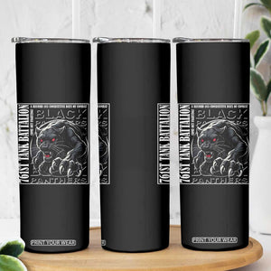 Black Panther Party Skinny Tumbler 761st Tank Battalion Black History TS09 Print Your Wear