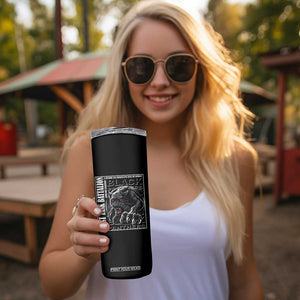 Black Panther Party Skinny Tumbler 761st Tank Battalion Black History TS09 Print Your Wear