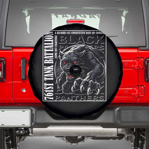 Black Panther Party Spare Tire Cover 761st Tank Battalion Black History TS09 Black Print Your Wear