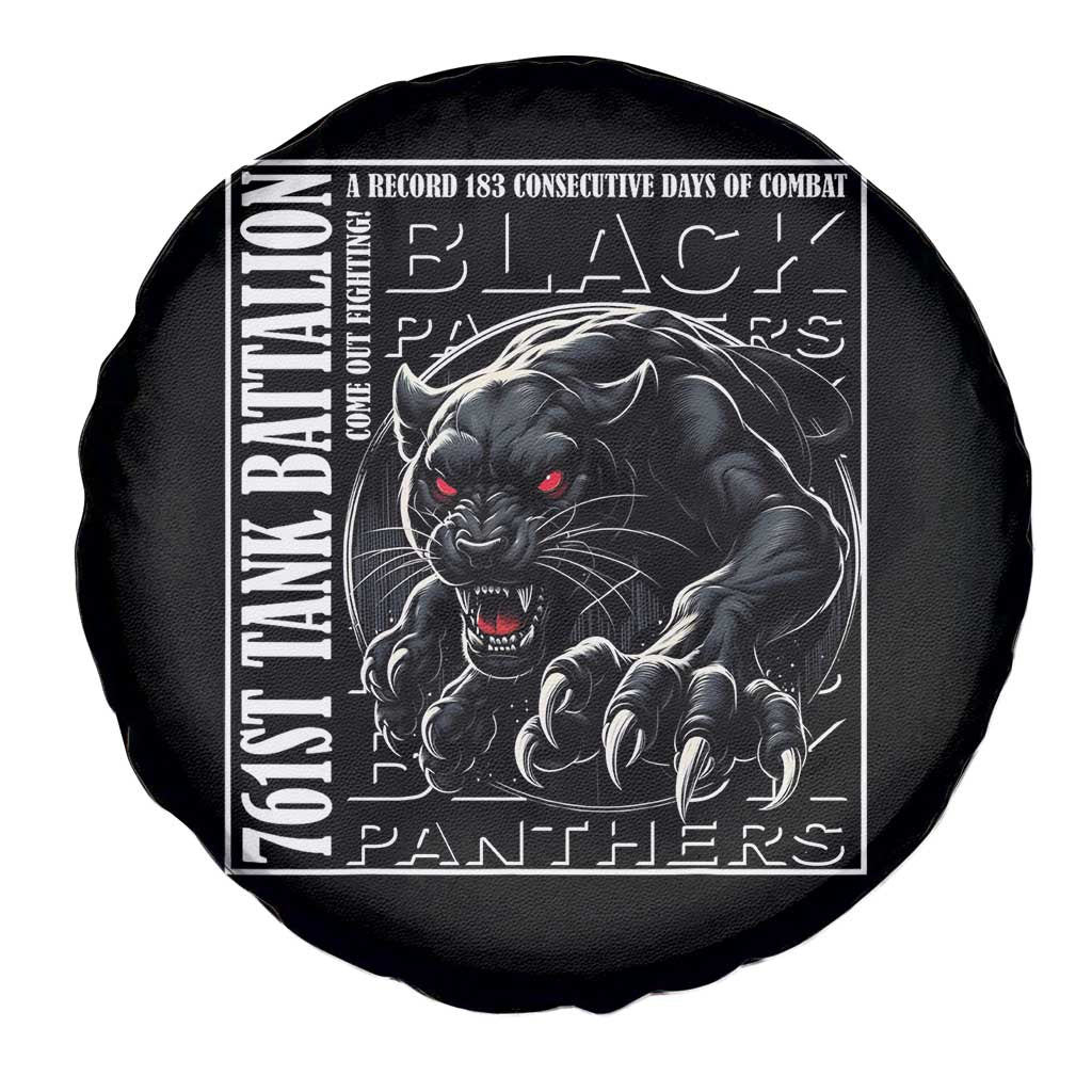 Black Panther Party Spare Tire Cover 761st Tank Battalion Black History TS09 Print Your Wear