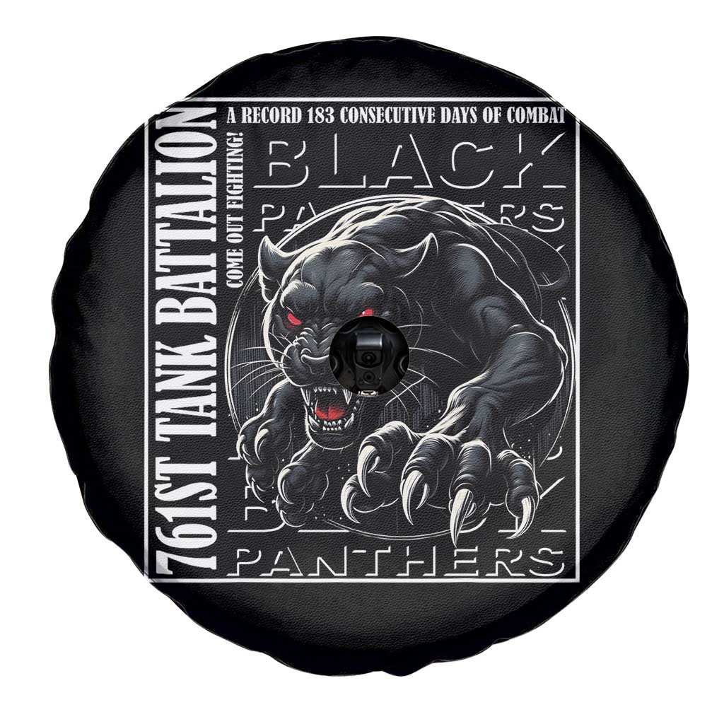 Black Panther Party Spare Tire Cover 761st Tank Battalion Black History TS09 Print Your Wear
