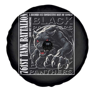 Black Panther Party Spare Tire Cover 761st Tank Battalion Black History TS09 Print Your Wear