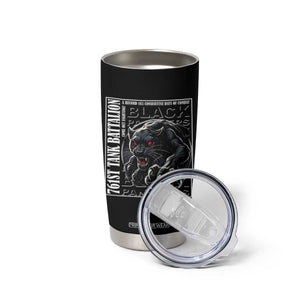 Black Panther Party Tumbler Cup 761st Tank Battalion Black History TS09 Print Your Wear