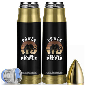 Black Panther Party Bullet Tumbler Power To The People Black History TS09 Black Print Your Wear