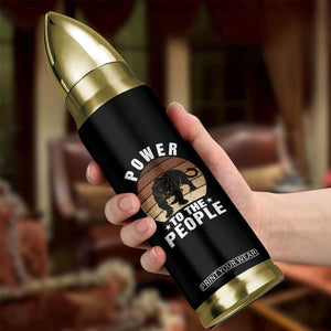 Black Panther Party Bullet Tumbler Power To The People Black History TS09 Print Your Wear