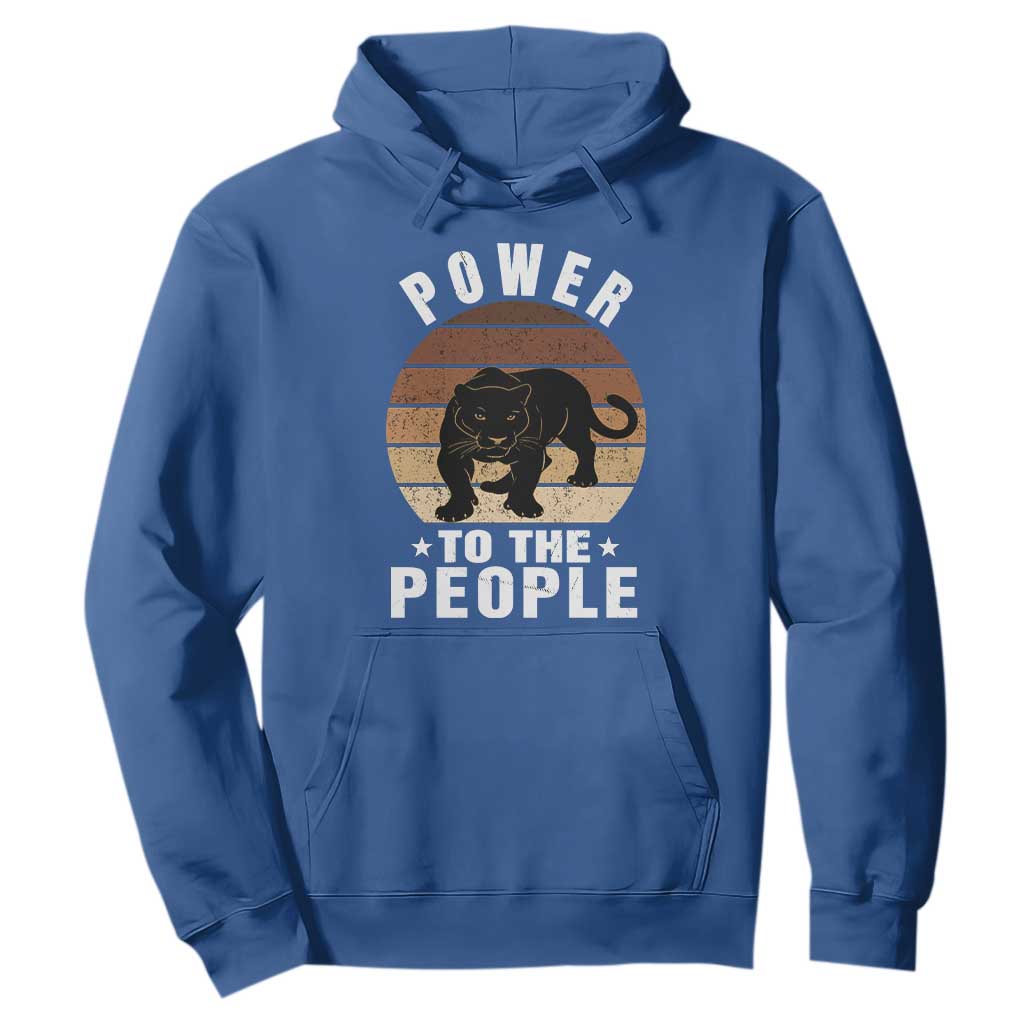 Black Panther Party Hoodie Power To The People Black History TS09 Royal Blue Print Your Wear