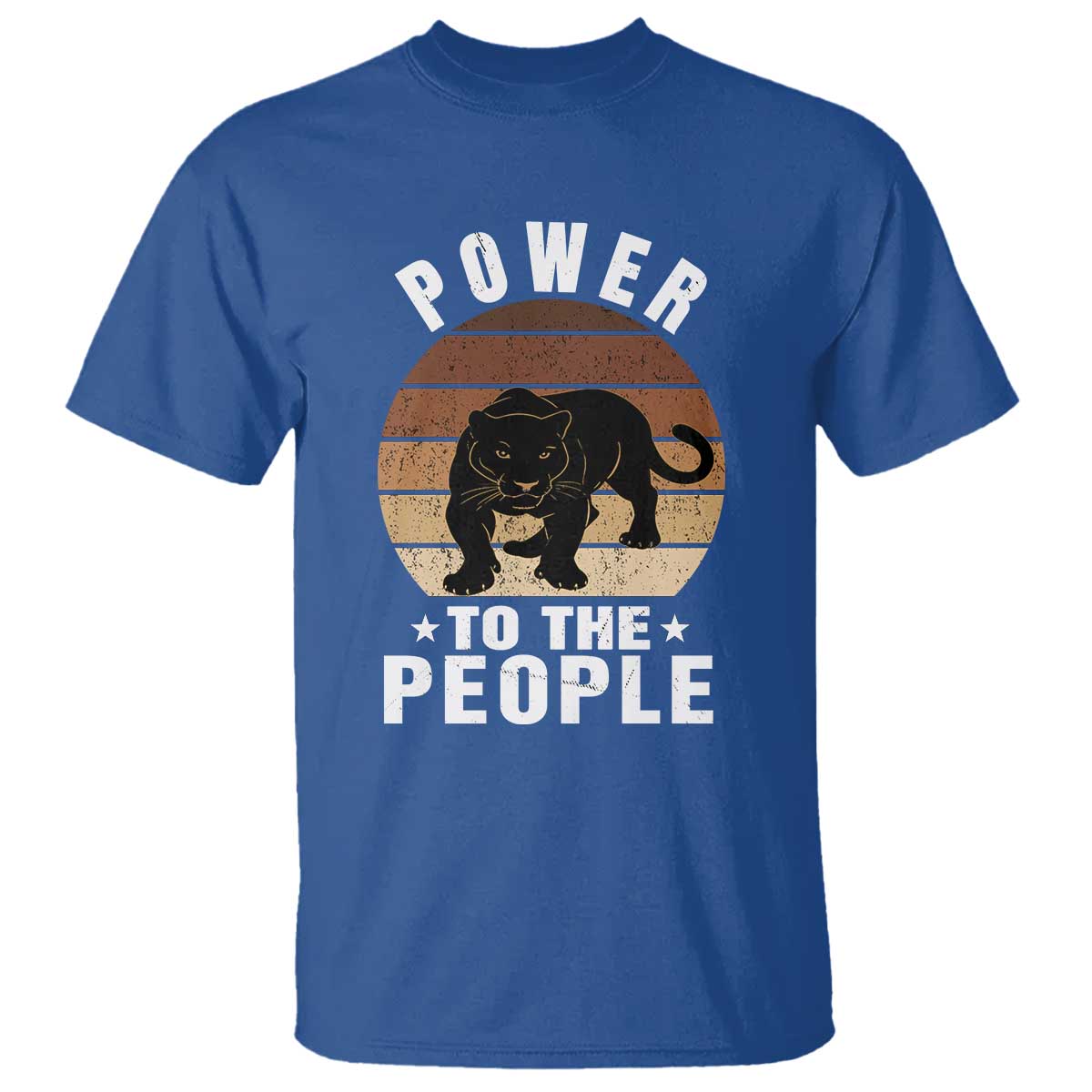 Black Panther Party T Shirt Power To The People Black History TS09 Royal Blue Print Your Wear