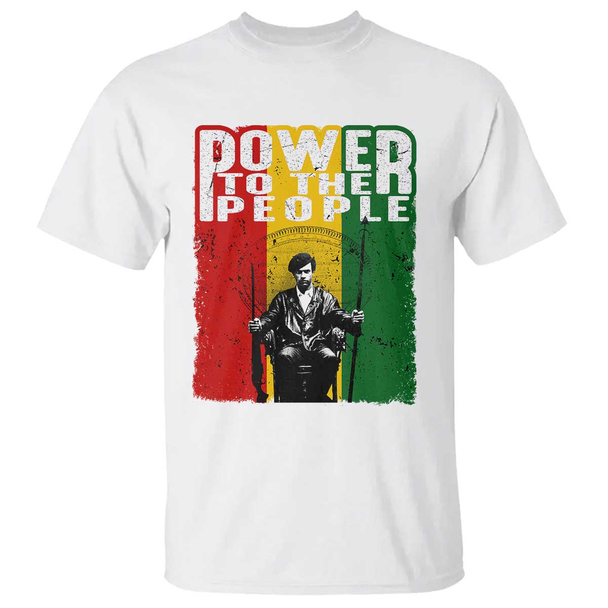 Black Panther Party Huey P. Newton T Shirt Power To The People Black History TS09 White Print Your Wear