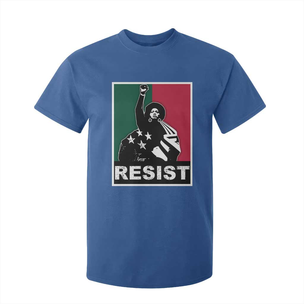Resist Angela Davis T Shirt For Kid Black Panther Party History Civil Rights TS09 Royal Blue Print Your Wear
