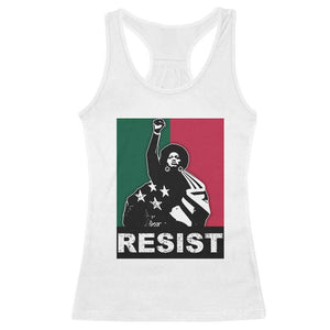 Resist Angela Davis Racerback Tank Top Black Panther Party History Civil Rights TS09 White Print Your Wear